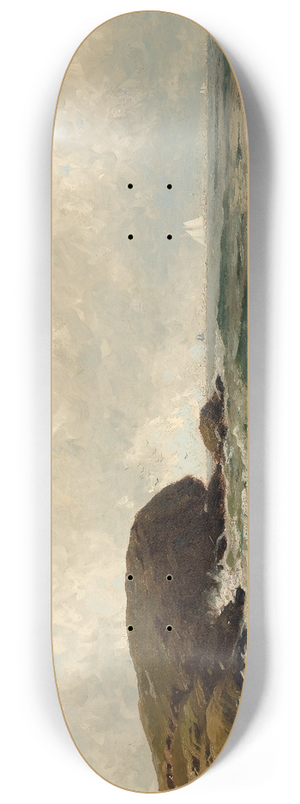 Alfred Thompson Bricher - Afternoon Surf 8.25 inch art skate deck