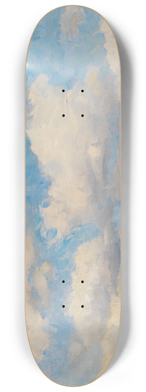 Alfred Zoff - Wolkenstudie 8.25 inch art skate deck