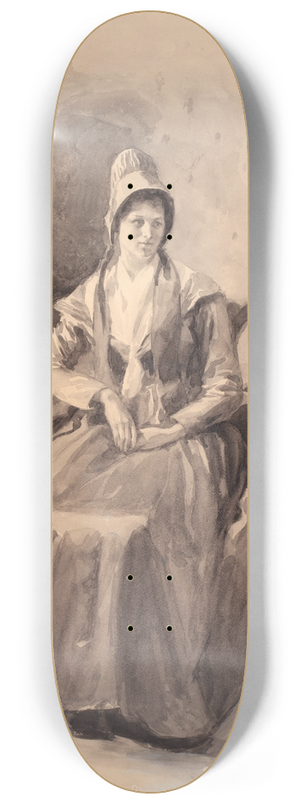 Alice Barber Stephens - A Philadelphia Quaker 8.25 inch art skate deck