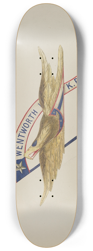 Alice Cosgrove - Carved Eagle 8.25 inch art skate deck