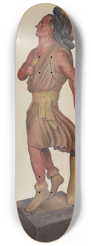 Alice Domey - Cigar Store Indian 8.25 inch art skate deck
