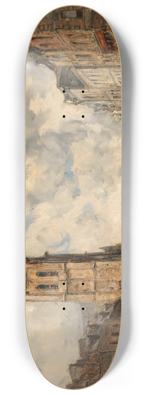 Frank Myers Boggs - Le march  Pont-Audemer 8.25 inch art skate deck