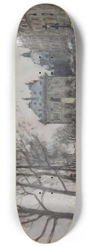 Frank Myers Boggs - Le quai Malaquais 8.25 inch art skate deck