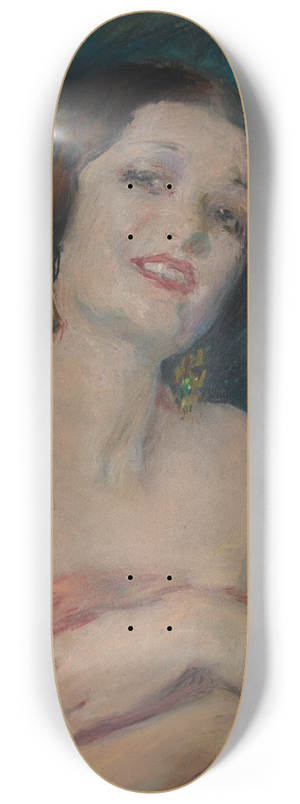 Alice Pike Barney - Model Holding Drapery 8.25 inch art skate deck
