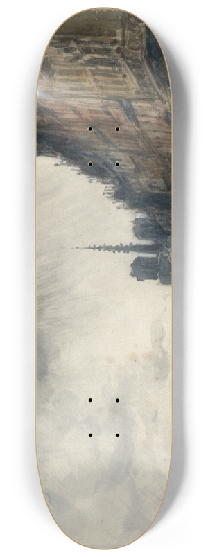 Frank Myers Boggs - Quai de Bthune et pont de la Tournelle 8.25 inch art skate deck