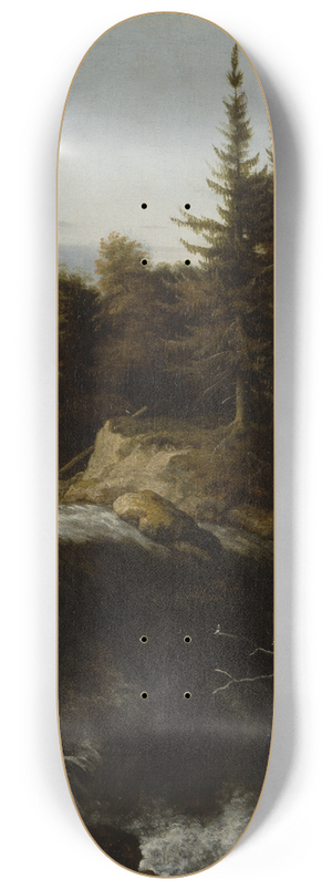 Allaert van Everdingen - Landscape with Waterfall 8.25 inch art skate deck
