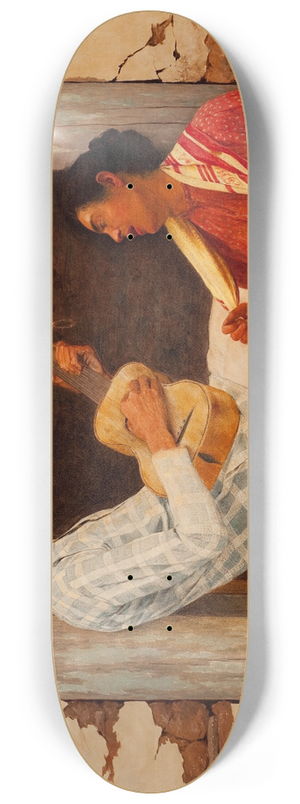 Almeida Jnior - The Guitar Player 8.25 inch art skate deck