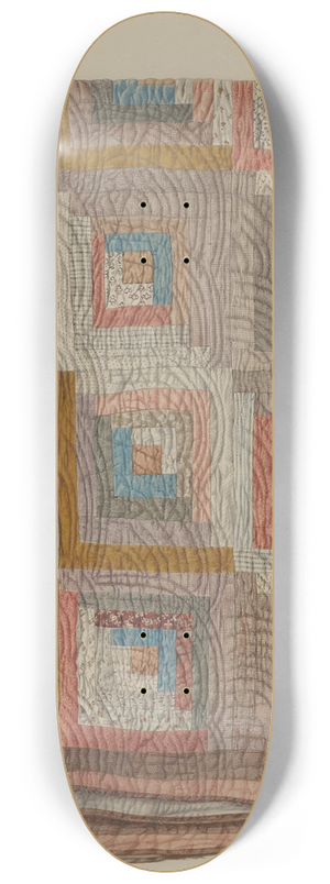 Alois E. Ulrich - Patchwork Quilt 8.25 inch art skate deck