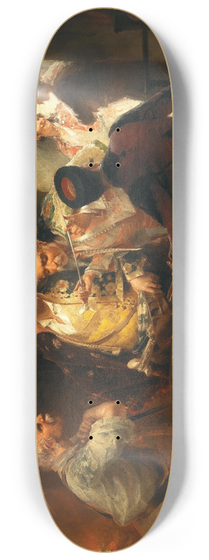 Alois Hans Schram - At the bladesmiths 8.25 inch art skate deck