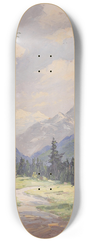 Alois Hernick - Almlandschaft 8.25 inch art skate deck