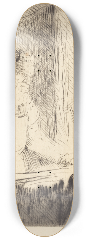 Alphonse Legros - Blacksmith (Le forgeron) 8.25 inch art skate deck