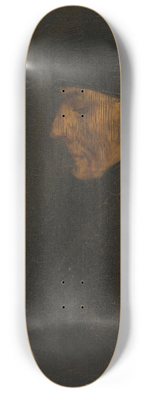 Alphonse Legros - Memory Copy of Holbeins Erasmus 8.25 inch art skate deck