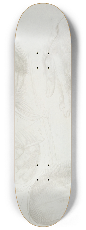 Alphonse Legros - Studies of Hands 8.25 inch art skate deck