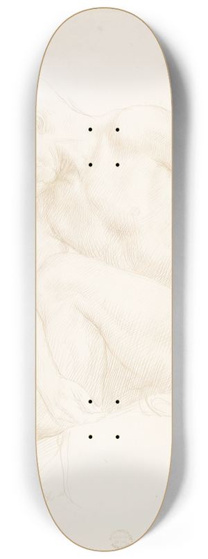 Alphonse Legros - Study of a Figure 8.25 inch art skate deck