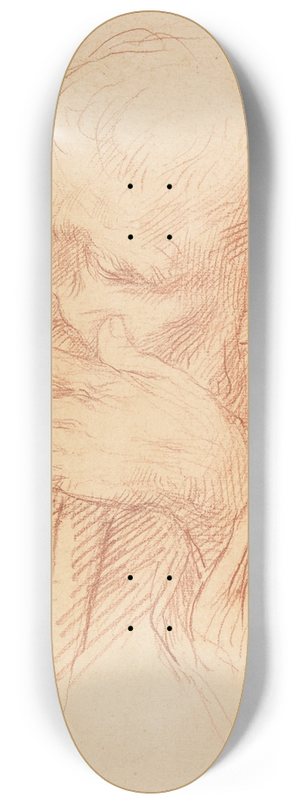 Alphonse Legros - Study of a Head 8.25 inch art skate deck