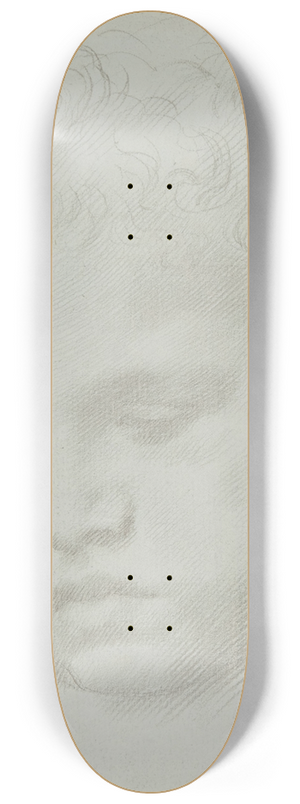 Alphonse Legros - Study of a Head 8.25 inch art skate deck