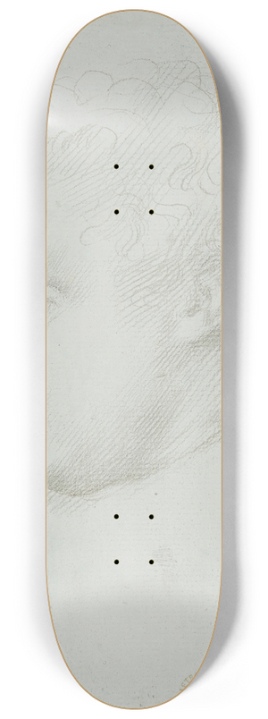 Alphonse Legros - Study of a Head 8.25 inch art skate deck