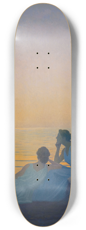 Alphonse Osbert - Soir antique 8.25 inch art skate deck