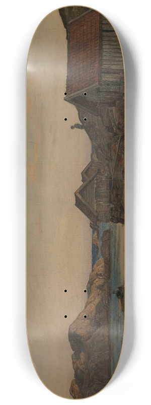 Amaldus Nielsen - Dagen endt, Lindesnes 8.25 inch art skate deck
