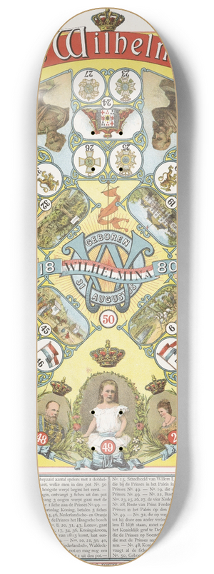 Amand - Prinses Wilhelmina spel 8.25 inch art skate deck