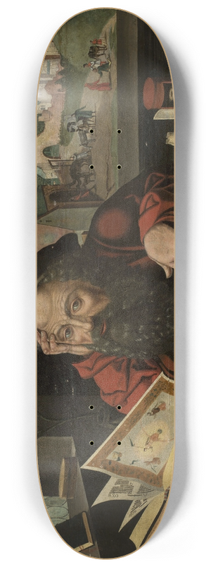 Amant Molet - Saint Jerome in his study 8.25 inch art skate deck