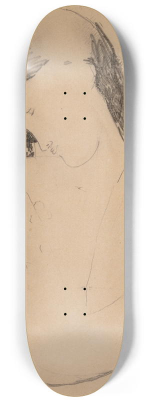 Amedeo Modigliani - Busta di donna con testa di profile 8.25 inch art skate deck