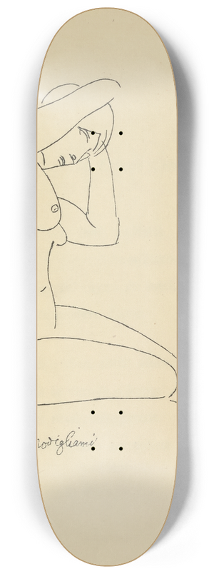Amedeo Modigliani - Les nymphes 1 8.25 inch art skate deck