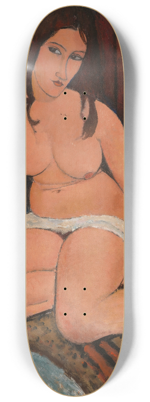 Amedeo Modigliani - Seated Nude 8.25 inch art skate deck
