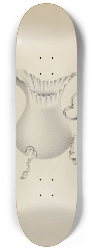 Amelia Tuccio - Silver Creamer 8.25 inch art skate deck