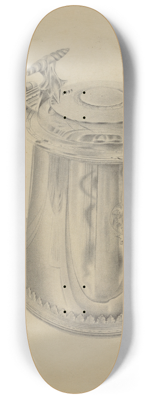 Amelia Tuccio - Silver Tankard 8.25 inch art skate deck