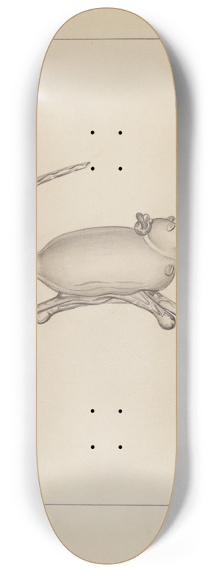 American 20th Century - Glass Mouse 8.25 inch art skate deck