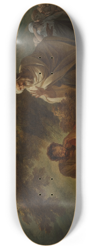 Franois-Andr Vincent - Democritus among the Abderitans 8.25 inch art skate deck