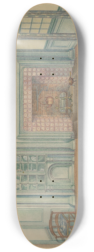 American 20th Century - Interior 8.25 inch art skate deck