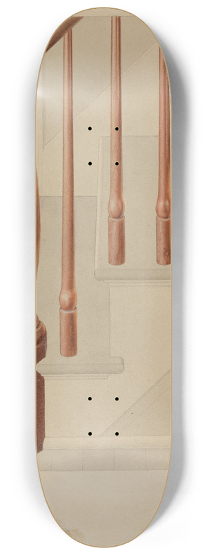 American 20th Century - Newel Post 8.25 inch art skate deck
