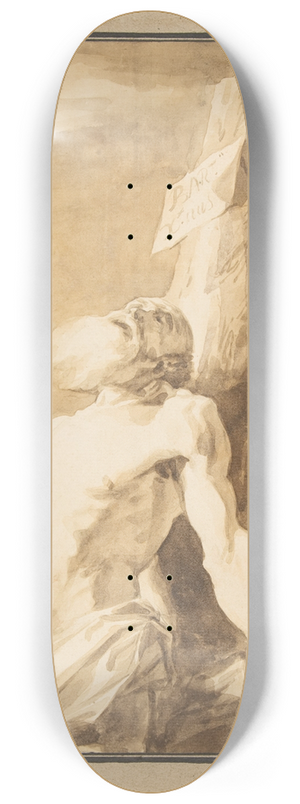 Franois-Andr Vincent - Martyrdom of St. Bartholomew, after Mattia Preti 8.25 inch art skate deck
