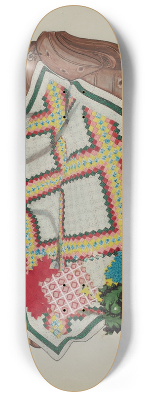 American 20th Century - Quilts  Pieced 8.25 inch art skate deck