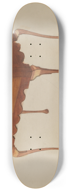 American 20th Century - Rectangular Table for Serving or Tea 8.25 inch art skate deck