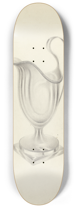 American 20th Century - Silver Pitcher 8.25 inch art skate deck