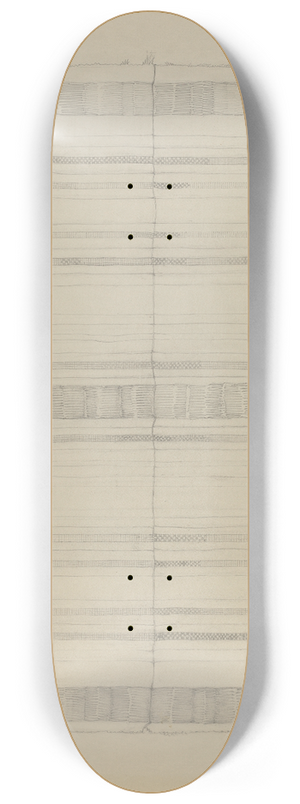 American 20th Century - Textile 8.25 inch art skate deck