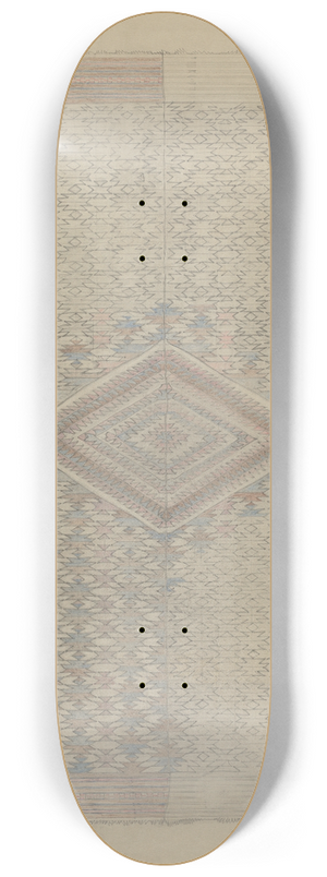 American 20th Century - Textile 8.25 inch art skate deck