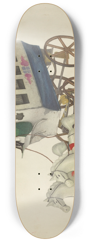 American 20th Century - Toy Bus 8.25 inch art skate deck