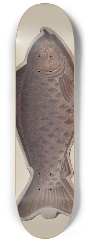 Amos C. Brinton - Fish Mold 8.25 inch art skate deck