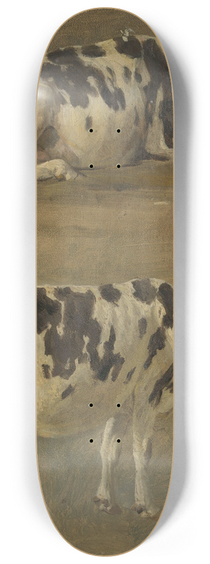 Anders Askevold - Study of two Cows 8.25 inch art skate deck