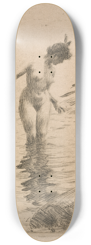 Anders Zorn - Circles of Water II 8.25 inch art skate deck