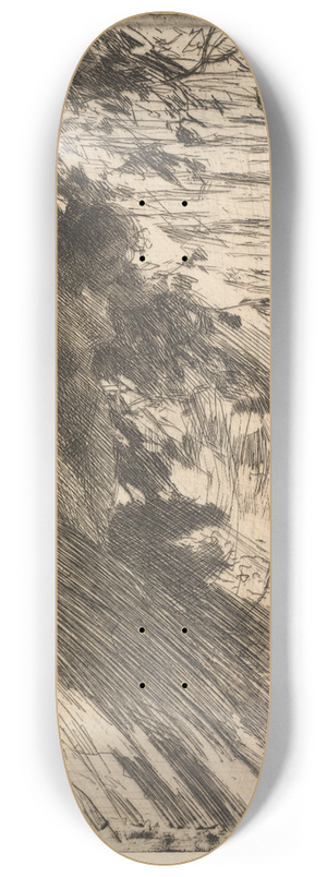Anders Zorn - The Great Bather 8.25 inch art skate deck