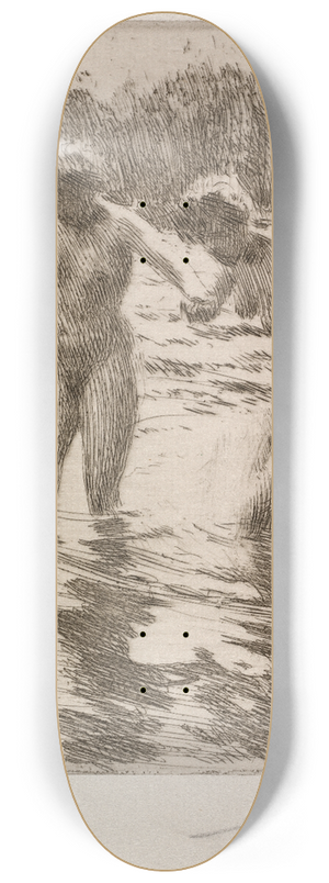Anders Zorn - Two Bathers 8.25 inch art skate deck