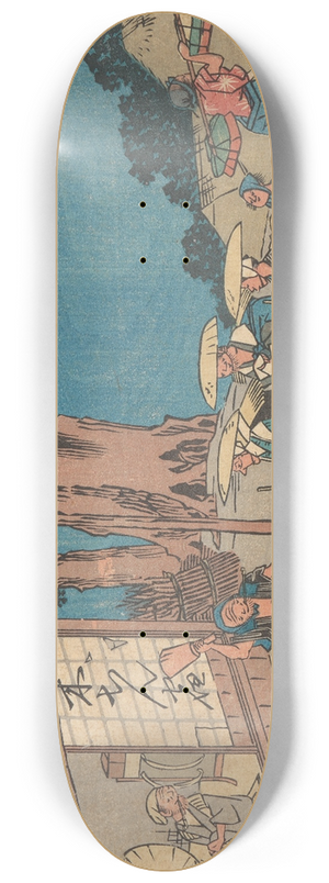 And Hiroshige - Minakuchi 8.25 inch art skate deck