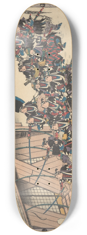 And Hiroshige - Presenting the Sword 8.25 inch art skate deck