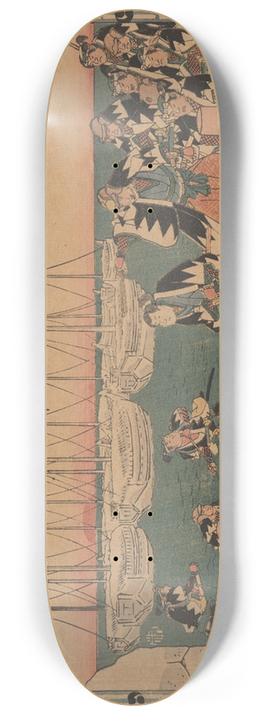 And Hiroshige - The Ronin Embarking 8.25 inch art skate deck