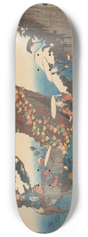 And Hiroshige - Wedding Procession 8.25 inch art skate deck
